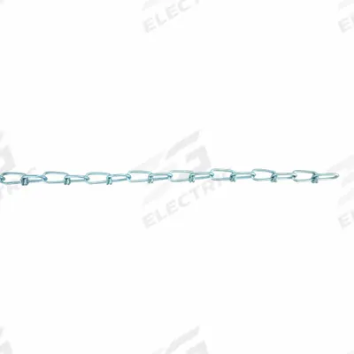 Dayton Double Loop Chain: Steel, 305 lb Working Load Limit, Double Loop - Light-Duty Jack Utility Chains