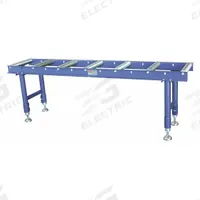 DAYTON Material Support Table: 14 1/8 in Roller Wd, 17 3/8 in Overall Wd, 25 1/2 in Min. Ht, Steel (MPN 53UH24). Key specifications — Brand: DAYTON; Stand Material: Steel; Color: Gray; Overall Length: 6 ft 8 in.