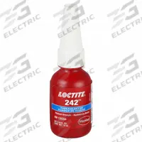 LOCTITE Medium-Strength Threadlocker: 242, Blue, 0.34 fl oz, Bottle, 1 EA, Blue – Medium Strength (MPN 135354)