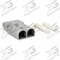 ANDERSON POWER PRODUCTS Power Connector: Two Pole, Gray, 2/0 ga, 10,000, 0.484 in Max Wire Dia (MPN 6320G1). Key specifications — Mating Cycles: 10,000; Gauge: 2/0 ga; Color: Gray; Cross-Reference to Brad Harrison: 49210; Cross-Reference to SMH: SY6320G1; Connection Type: Two Pole; Brand: ANDERSON POWER PRODUCTS.