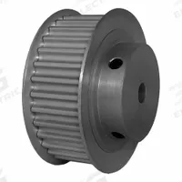 DAYTON Timing Pulley: Modified Curvilinear, Fixed, For GT Timing Belt Section, For 15 mm Belt Wd (MPN 32-5P15-6FA6). Key specifications — Brand: DAYTON; Finish: Clear Anodized; For Belt Series: Powerhouse®.