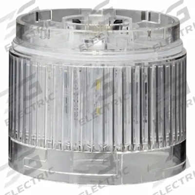 PATLITE Tower Light Module: Steady, 24V DC, Red, 60 mm Overall Dia, 40 mm Overall Ht - Steady Light Modules