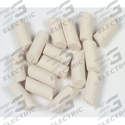 RAYTECH Finishing Media: Ceramilite, Angle Cut Cylinder - Ceramilite Finishing Media