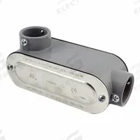 Metallic Conduit Outlet Bodies: Die Cast Zinc, 1 1/4 in Trade Size, LR/LL Body, Threaded Hub (MPN LLR-44). Key specifications — Finish: Zinc Electroplate; For Use With: Electrical Junction Box/Enclosure; Brand: BRIDGEPORT FITTINGS; Hub Style: Threaded; Mfr. Series: Conduit Bodies.