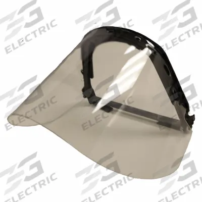 BULLARD Face Shield: Uncoated, Dielectric, Neoprene, Clear, Polycarbonate Visor Material - Bullard Face Shield Assemblies for Hard Hats