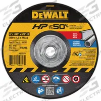 DEWALT Depressed Center Cut-Off Wheel: Type 27, 6" x 0.045" x 5/8"-11, Aluminum Oxide, 60 Grit, A60T (MPN DW8426H). Key specifications — Series: A60T; Brand: DEWALT.