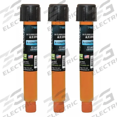 TRACERLINE Universal Dye Cartridge: A/C Dye Refill, 3 Pieces - A/C Dye Refills