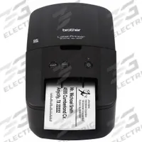 BROTHER Desktop Printer: 2.4 in Max. Print Wd, 2.8 in/sec, Cutter Dispensing, Wired, Brother QL, USB (MPN QL600). Key specifications — Printer Series: Brother QL; Dispensing Style: Cutter; Printer Connectivity: USB; Print Speed: 2.8 in/sec; Wire Communication: Wired; Brand: BROTHER.