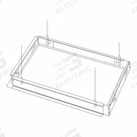DAYBRITE 2x2 NEMA "F" Mounting Kit: 2 in Wd, 2 in Lg (MPN FMA22). Key specifications — Product Type: Frame Kit; Brand: DAYBRITE; For Use With: NEMA "F" Mounting.