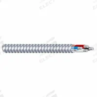 SOUTHWIRE Metal Clad Cable: 12 AWG, 4 Conductors, Copper, 1,000 ft, Aluminum, Std, THHN (MPN 55510502). Key specifications — Brand: SOUTHWIRE.