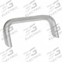 JW WINCO Pull Handle: Threaded Holes, Stainless Steel, Silver, 0.51 in, 3.62 in Grip Lg (MPN 565.7-20-112-A-MT). Key specifications — Screw Size: M6; Brand: JW WINCO; Color: Silver; _Leg Style: 35° Contact Surface.