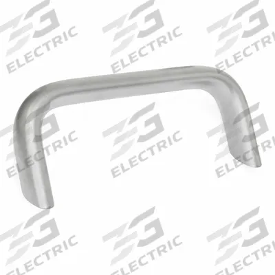 JW WINCO Pull Handle: Threaded Holes, Stainless Steel, Silver, 0.51 in - Load-Rated Angled-Leg Pull Handles