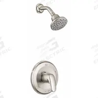 AMERICAN STANDARD Shower Faucet: Colony PRO, 1.75 gpm Fixed Showerhead Flow Rate, Metal/Plastic (MPN TU075507.295). Key specifications — Showerhead Material: Plastic; Series: Colony PRO.
