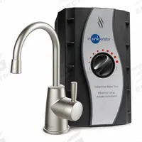 IN-SINK-ERATOR Hot Water Dispenser: Tube, 6 1/8 in Dispenser Dp, 10 7/8 in Dispenser Ht (MPN H-250SN-SS). Key specifications — Includes: Hot Water Tank; Inlet Connection Type: Tube; Faucet Finish: Satin Nickel; Brand: IN-SINK-ERATOR.
