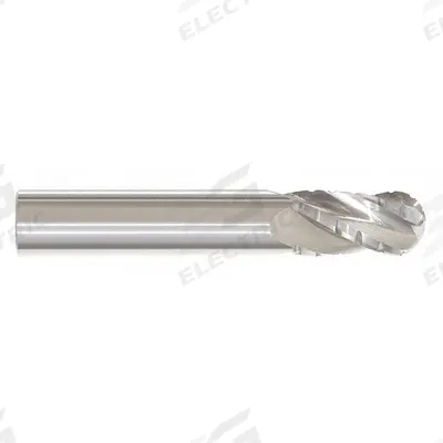 APPROVED VENDOR Roughing End Mill: Carbide, 4 Flute, 3/4" Mill Dia, 1-1/2" LOC, 4" OAL (MPN 258-750112) - Ball-Nose Carbide Roughing End Mills