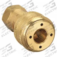 PARKER Quick Connect Hose Coupling: 1/4 in Body Size, 1/4 in Hose Fitting Size, 3/8"-18 Thread Size (MPN B33E). Key specifications — Brand: PARKER; Thread Size: 3/8"-18; Coupling Locking Type: Push-to-Connect; Hose Fitting Gender: Female.