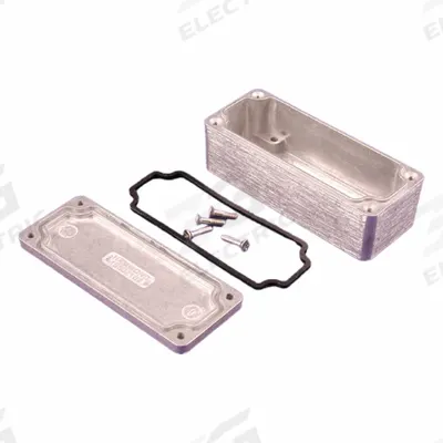HAMMOND Enclosure: Die-Cast Aluminum, 3 in x 1 in x 1 in, NEMA 1/12/13/4/4X, Solid Cover - Aluminum Enclosures