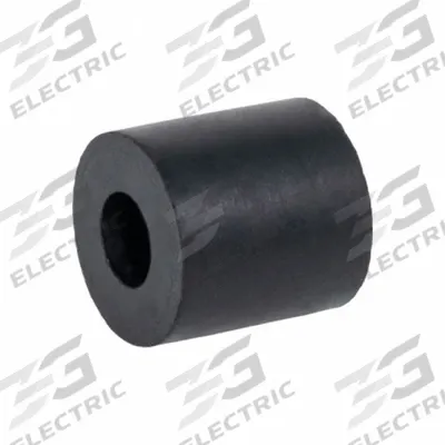 JW WINCO Through-Hole Rubber Bumper: Cylindrical, Natural Rubber - Plain Bore Vibration-Isolating Mounts
