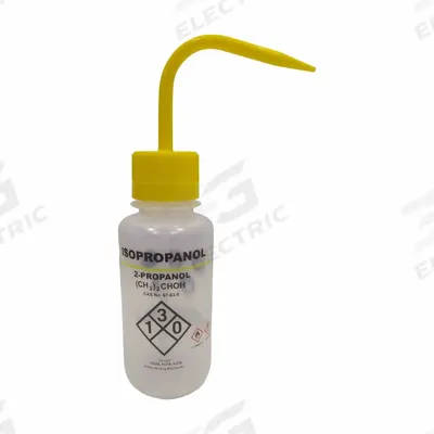 APPROVED VENDOR Wash Bottle: 250 mL, Isopropanol, Yellow, Wide, Std Spout Spout - Wide Mouthed Standard Spout Wash Bottles