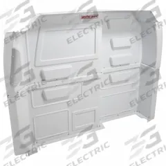 WEATHER GUARD Van Bulkhead: Solid Panel, White, Composite Plastic, 53 5/8 in Overall Ht, Low Roof (MPN 96300-3-01). Key specifications — Color: White; Compatible Roof Type: Low Roof; Brand: WEATHER GUARD; Compatible Vehicle Type: Full-Size Vans.