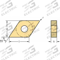 WALTER Diamond Turning Insert: DNMA442-RK7 WKK10S, DNMA150608-RK7 WKK10S (MPN 6431765). Key specifications — attr257732: DNMA442-RK7 WKK10S; attr257733: DNMA150608-RK7 WKK10S.