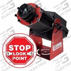 LASERGLOW TECHNOLOGIES Fixed Image Projector: Projector, Lens and Image Template, Stop Look Point (MPN HSV3F208X). Key specifications — Brand: LASERGLOW TECHNOLOGIES; Includes: Power Supply; Laser Color: White; Watts: 300 W; Legend/Background Color: Stop Look Point; Manufacturer Part Number: HSV3F208X; Product Type: Projector, Lens and Image Template.