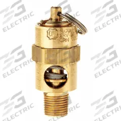 CONRADER Safety Valve: Soft Seat, 1/8 in (M)NPT Inlet (In.), 1/8 in (F)NPT Outlet (In.), Brass (MPN SRV250-18-250 SST). Key specifications — attr291993: Soft Seat; attr291998: Brass; attr292007: Silicone; attr292009: Brass; attr294753: CONRADER.