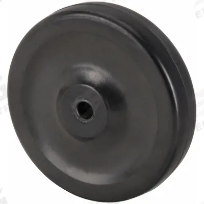 APPROVED VENDOR Caster Wheel: 4 in Wheel Dia., 1 1/4 in Wheel Wd, Rubber, 165 lb Load Rating - Solid Rubber Wheels