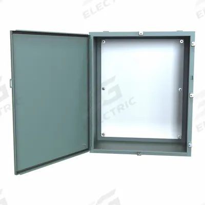 HAMMOND Electrical Enclosure: Steel, 36 in x 30 in x 16 in, NEMA 12/13/3R/4, w/Panel - Steel Washdown Enclosures