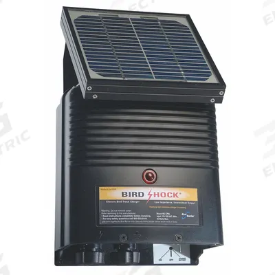 BIRD BARRIER Bird Shock Solar Charger: 12 V DC Charger Input Volt - Bird Control Shock Track Chargers