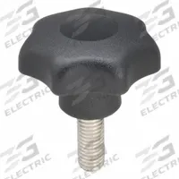 KIPP Hand Knob: 7 Point, Plastic w/ SS Thread, M10 Thread, 25 mm Thread Lg, 50 mm Dia (MPN K0154.410X25). Key specifications — Brand: KIPP.