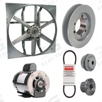 Exhaust Fan with Drive Package: Belt Drive, 30 in Blade, 1 hp, 11,901 cfm, 115/208-230V AC, 1 ph (MPN 7M893). Key specifications — Frame Finish: Zinc Plated; Assembled: Unassembled; Brand: DAYTON; Nameplate Voltage: 115/208-230V AC; Frame Material: Steel; Guard Type: None; Method of Construction: Cast; Motor Insulation: Class B.