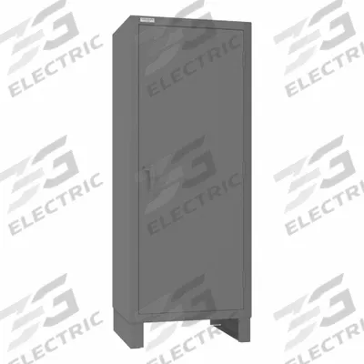 DURHAM MFG Storage Cabinet: 30 1/4 in x 24 1/4 in x 78 in, Swing Handle & Padlockeable - Industrial Shelf Cabinets