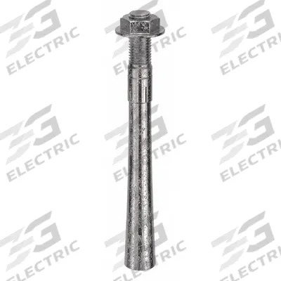 MKT FASTENING Wedge Anchor: 12 in Overall Lg, 1 in Dia, 1"-8 Thread Size, 2 1/4 in Thread Lg - 316 Stainless Steel Wedge Anchors