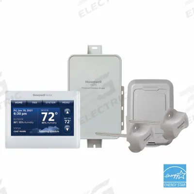 HONEYWELL HOME Wireless Thermostat Kit: Heat and Cool, Auto and Manual, 7 Day, Horizontal - Wireless Thermostats