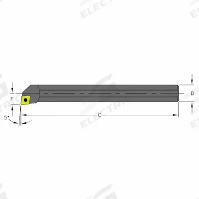 ULTRA-DEX USA Indexable Boring Bar: A12Q SCLPL3 (MPN 957-000-108) - Indexable Boring Bars