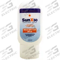 SUNX Sunscreen: 50 SPF, Lotion, 2 oz (MPN 18-904G). Key specifications — Unitized: Unitized; Manufacturer Part Number: 18-904G; Format: Lotion; Purpose: Sunscreen; Brand: SUNX; Formula Features: Paraben Free; Unit Package Type: Bottle; Active Ingredient: Aloe Vera.