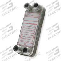 Heat Exchanger: 2,500,000 BtuH Water / 438,600 BtuH Oil, 225 gpm, 61.65 sq ft, Copper Braze (MPN BP422-60-LCA). Key specifications — Brand: BELL & GOSSETT.