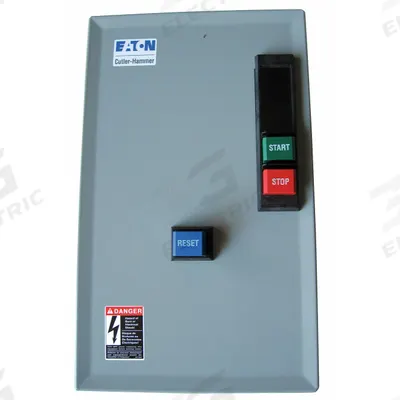 EATON Magnetic Motor Starter: Non-Reversing, 3 Poles, Electronic Protection, 9 A - Enclosed, Non-Reversing Starters with Electronic Overloads