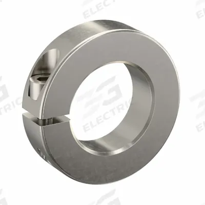 RULAND MANUFACTURING Shaft Collar: 1-Piece, Metric, Round, Clamp-On, 42 mm Bore Dia - Stainless Steel Shaft Collars