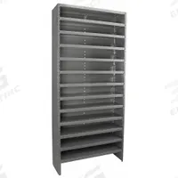 AKRO-MILS Metal Shelving: 36 in x 12 in x 79 in, 1 Sided, Open, 13 Shelves (MPN ASC1279). Key specifications — Frame Color: Gray; Frame Material: Steel; Brand: AKRO-MILS.