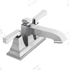 AMERICAN STANDARD Low Arc Bathroom Faucet: Town Square S, Brass, Polished Chrome Finish, Centerset (MPN 7455207.002). Key specifications — Includes: Drain; Brand: AMERICAN STANDARD; Series: Town Square S.