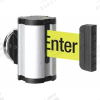 LAVI Retractable Belt Barrier: Magnet, 10 ft Belt Lg, Caution Messaging, Yellow (MPN 50-3010MG/SA/FY/S6). Key specifications — attr981520: Black; attr981527: Silver; attr193646: LAVI; attr981511: Yellow.