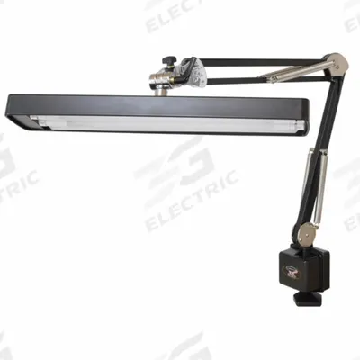 LONGLINE Task Light: LED, Power Cord, Articulating, 37 in Arm Reach, 1,600 lm Max Brightness - Articulating Task Lights
