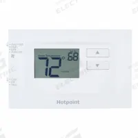 HOTPOINT Wall Thermostat: Non-Programmable Wall Thermostat, 3 3/4 in x 6 in x 1 in (MPN RAK148H2A). Key specifications — Manufacturer Part Number: RAK148H2A; Product Type: Non-Programmable Wall Thermostat; Includes: Thermostat Base; Brand: HOTPOINT.