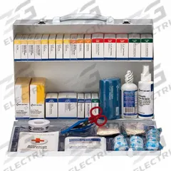 FIRST AID ONLY First Aid Kit and Housing: 467 Components, ANSI/ISEA Z308.1-2015, Type I/II, Class B (MPN 90603). Key specifications — ANSI Standard Met: ANSI/ISEA Z308.1-2015; Adhesive Bandages Included: No Adhesive Bandages; Oral and Inhalant Medicinals Included: No Oral/Inhalant Medicinals; Topical Medicinals Included: No Topical Medicinals; Wound Dressings Included: No Wound Dressings; Unitized: Bulk.