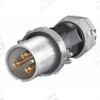 HUBBELL Pin and Sleeve Plug: Gray, 250V DC/600V AC, Single Phase, 200 A, 3 Pole, 4 Wire (MPN HBL4200PS1W). Key specifications — Brand: HUBBELL.