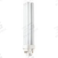 PHILIPS Compact Fluorescent Bulb: 4-Pin (G24q-3), PL-C, Fluorescent, 4100K, 1,800 lm Light Output (MPN PL-C 26W/41/4P/ALTO). Key specifications — Brand: PHILIPS; Bulb Designation: PL-C 26W/841/4P/ALTO 10PK; Dimmable: Yes; Color Temperature: 4100K.