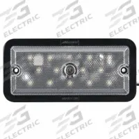 MAXXIMA Vehicle Dome and Courtesy Light: Dome Light, LED, White, Rectangular, 12/24V DC (MPN M84427-SW). Key specifications — Shape: Rectangular; Brand: MAXXIMA; Electrical Connection: Blunt Cut Leads; Lighting Technology: LED; Mount Style: Surface.