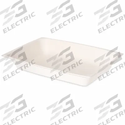 CARLISLE DINEX Disposable Food Tray: 1 Compartments, 1 1/8 in Ht, 5 1/4 in Wd, 7 5/8 in Lg - High-Heat Plastic Plates